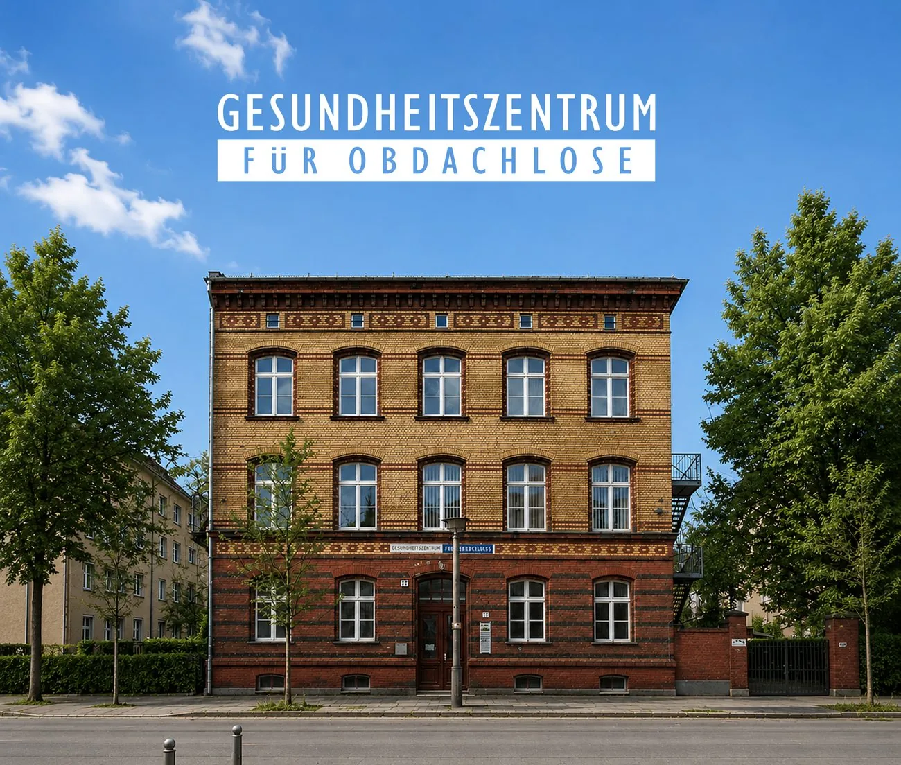 Gesundheitszentrum für Obdachlose der Jenny De la Torre-Stiftung, Gebäudeansicht